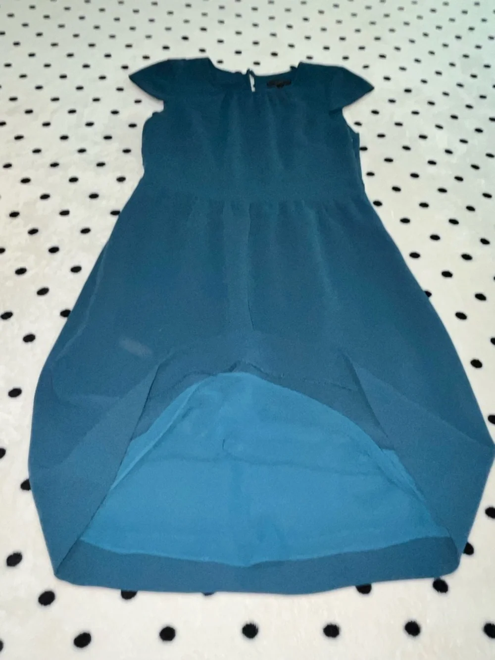 J. Crew Teal Cap Sleeve Dress Size 4_3